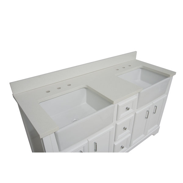 Sand & Stable Emiliano 60'' Double Bathroom Vanity with Top & Reviews Wayfair